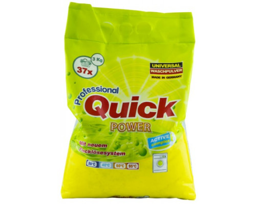 Стиральный порошок  3кг QUICK (37 стирок) автомат