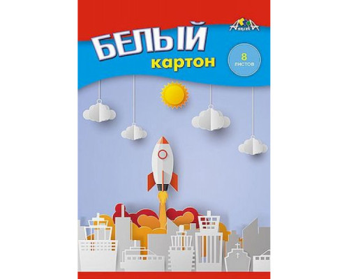 Картон А5 08л немелованный "Полет" Апплика