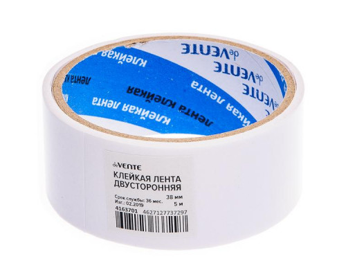 Клейкая лента двусторонняя 38мм*5м deVENTE