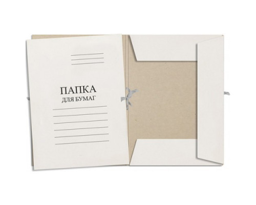 Папка для бумаг с завязками 320г/м2 Эврика
