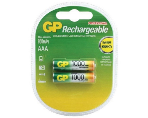 Батарейка аккумулятор HR03 1000 mAh GP (2шт)