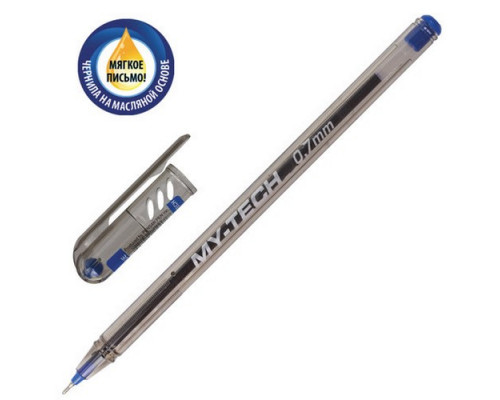 Ручка шариковая 0,7мм масл основа "My-Tech" игол PENSAN