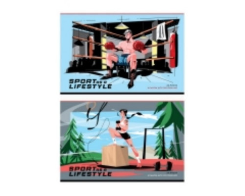 Альбом для рисования 24л "Спорт" ArtSpace